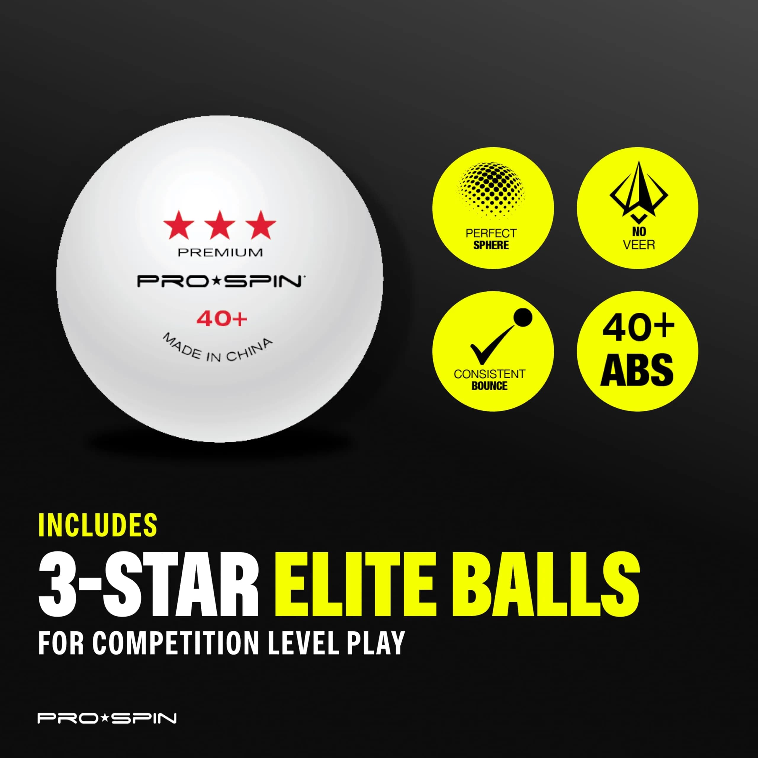 PRO-SPIN 4-Player Carbon Fiber Ping Pong Paddle Set with 8 ITTF-Approved Balls | Professional Quality Set for Spin & Control - view 7