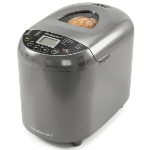 Elite Gourmet Bread Maker 2 Lb | PFAS-Free Ceramic Pan, 19 Presets, 120V thumbnail 1