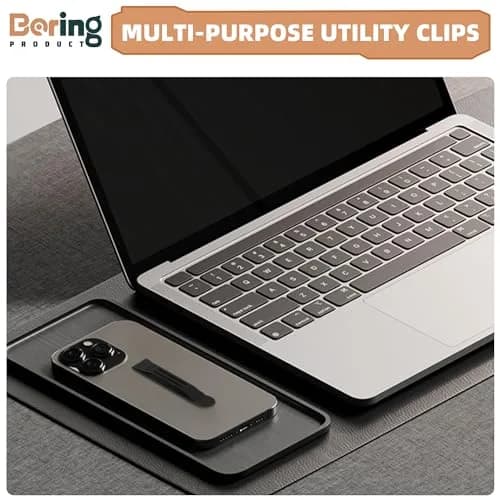 BORING PRODUCT Black 2 Pack Adhesive Metal Pocket Clip | Attachable for Smartphones, GPS, Walkie-Talkies thumbnail 9