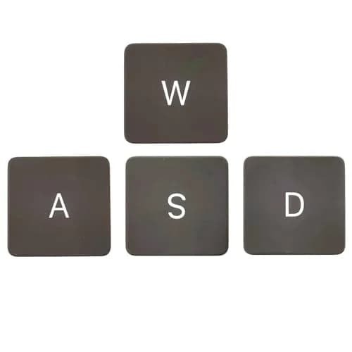 WWGTMC W A S D Keycap Set with Scissor Hinges for MacBook Pro M2 M3 M4 A2779 A3113 (US Layout, Black) thumbnail 1