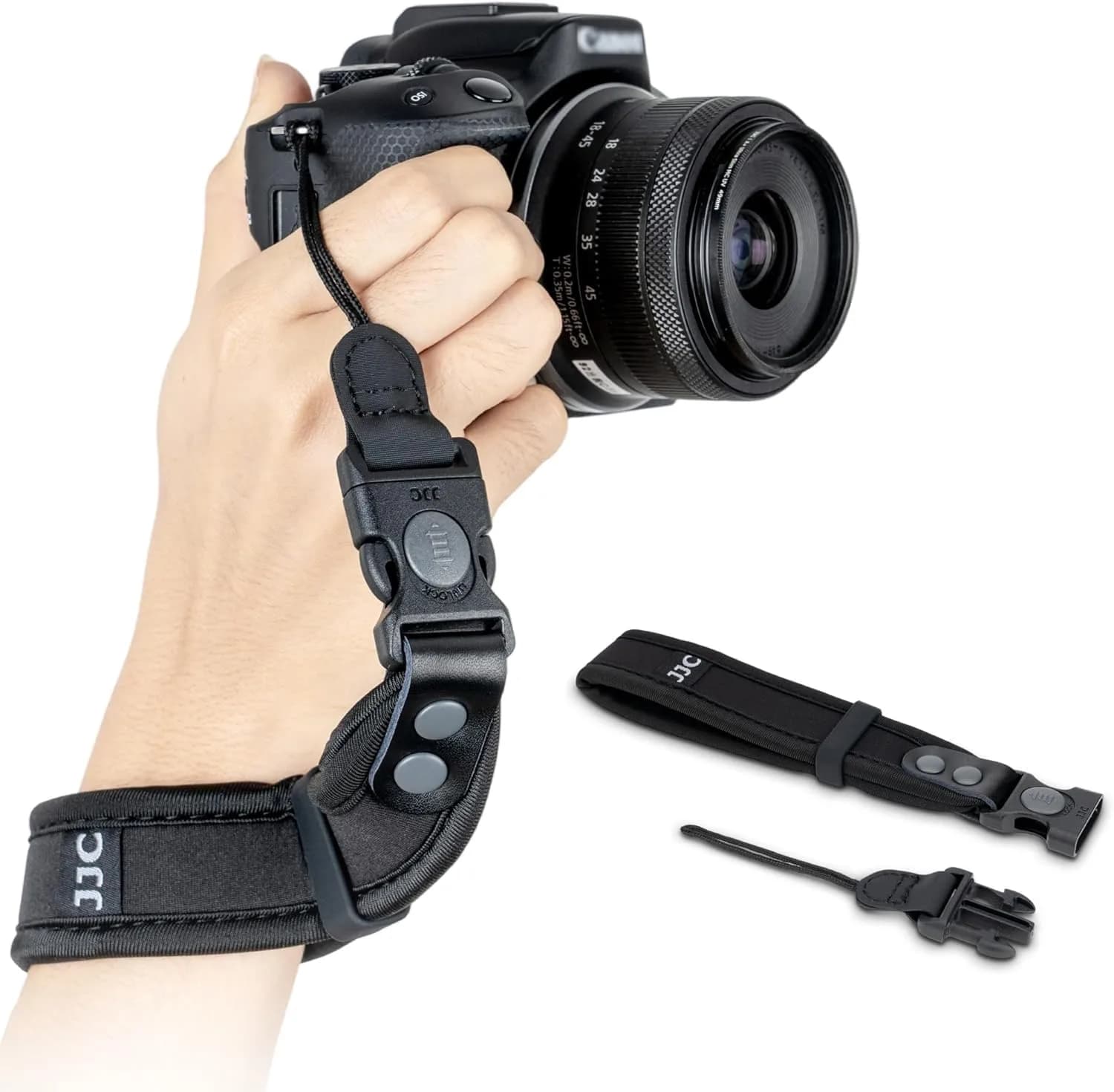 Kiorafoto Dual Lock Thinner Style Mini EVO Strap, Adjustable Nylon Camera Hand Wrist Strap Lanyard - main product image