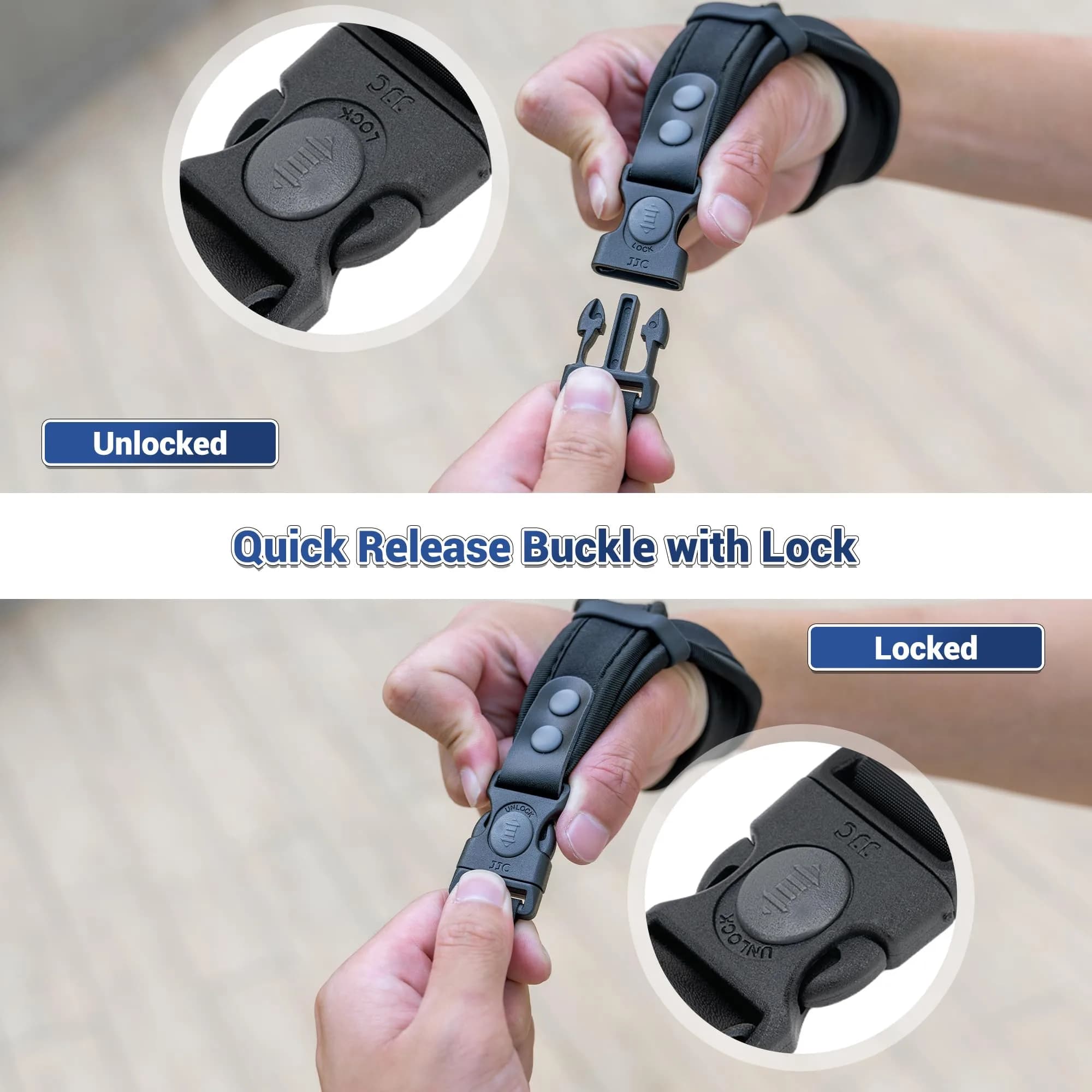Kiorafoto Dual Lock Thinner Style Mini EVO Strap, Adjustable Nylon Camera Hand Wrist Strap Lanyard - view 3
