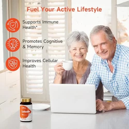 Temimar Luteolin Supplement 100mg | Flavonoids for Brain & Immunity Support, Vegan, Gluten-Free, Made in USA thumbnail 3