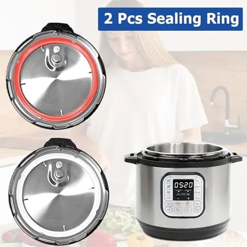 Fuator Silicone Sealing Ring for Instant Pot Mini 3Qt (2-Pack, 4-Piece Kit) | Replaces 3Qt Gaskets for Duo, Ultra, Lux Models thumbnail 6