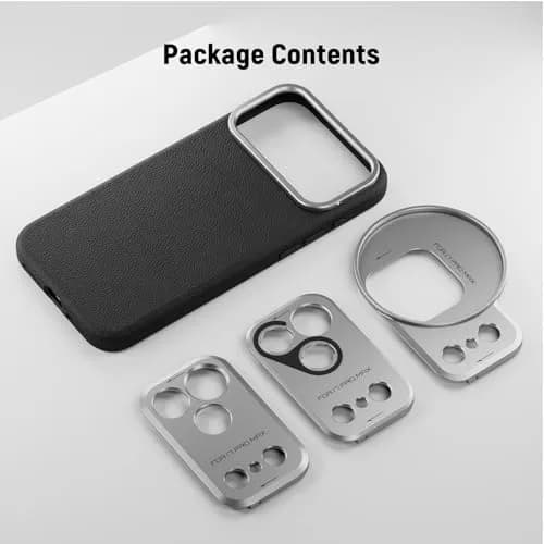 NEEWER Modular Phone Case for iPhone 17 Pro Max with MagSafe, 67mm Filter & 17mm Lens Backplates | Black + Silver thumbnail 7