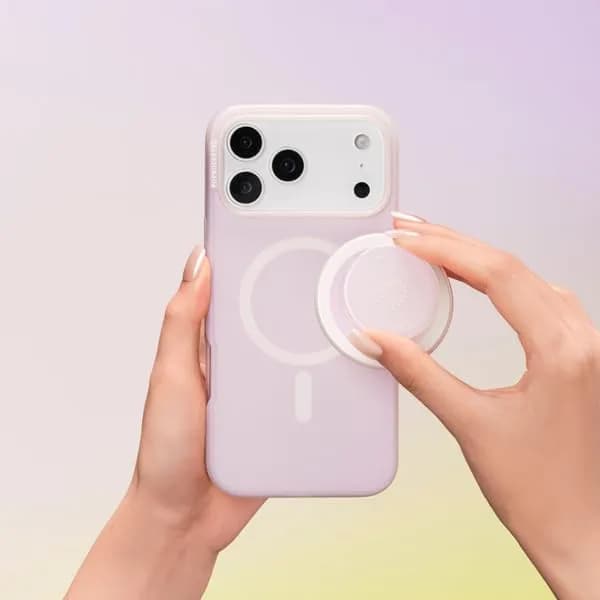 PopSockets iPhone 17 Air Phone Case with MagSafe Opalescent White | Slim, Drop-Resistant & Magnetic thumbnail 4