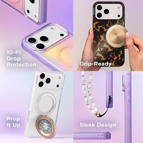 PopSockets iPhone 17 Pro Max Phone Case with MagSafe Nightshade | Slim, Drop-Resistant & Magnetic thumbnail 3