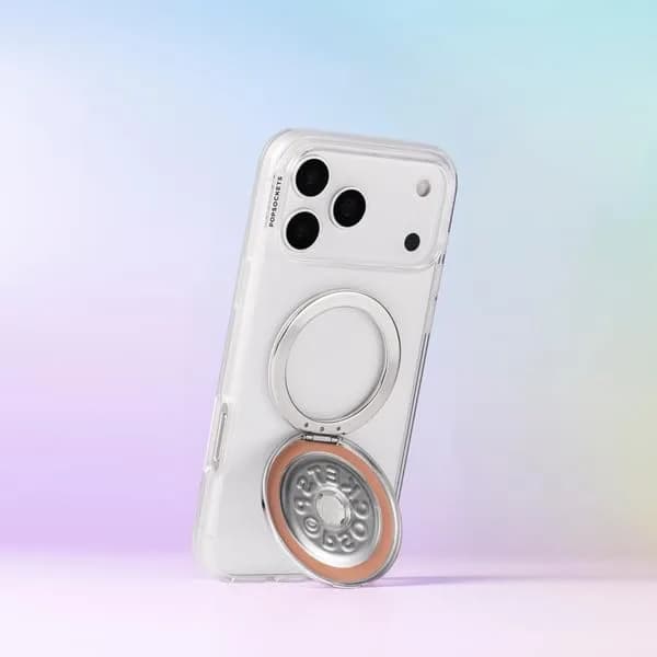 PopSockets iPhone 17 Pro Max Phone Case with MagSafe, Clear | Slim, Durable & Magnetic thumbnail 4