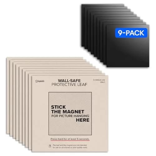 Displate Magnetic Wall Mount Kit for Hanging Pictures 9-Pack | Damage-Free, Repositionable Wall Art Mounting Solution thumbnail 1