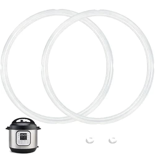 Fuator Silicone Sealing Ring for Instant Pot 6Qt (2 Pack) | Float Valve Caps Included thumbnail 1