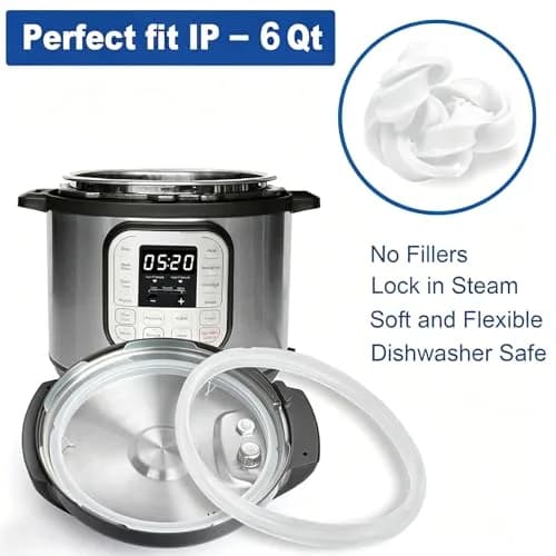 Fuator Silicone Sealing Ring for Instant Pot 6Qt (2 Pack) | Float Valve Caps Included thumbnail 8