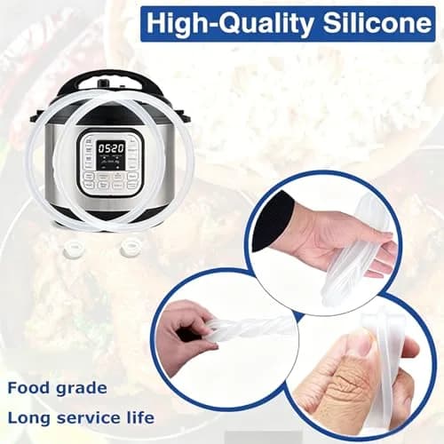 Fuator Silicone Sealing Ring for Instant Pot 6Qt (2 Pack) | Float Valve Caps Included thumbnail 9