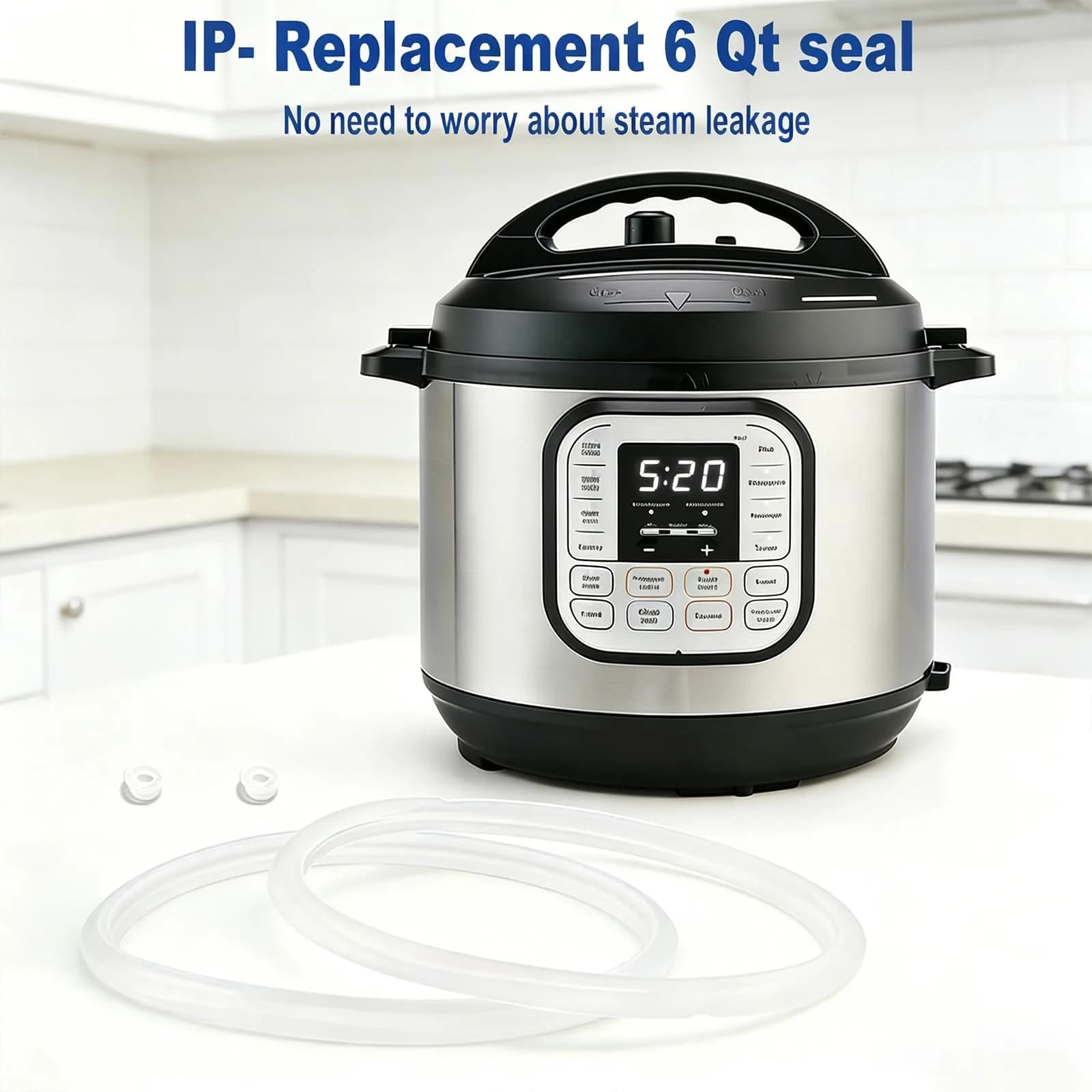 Fuator 6Qt Instant Pot Sealing Ring & Float Valve Caps | 2 Pack - view 3