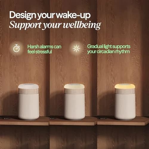 BLUEAIR Mini Restful Beige | 140 sq ft HEPA Air Purifier with Sunrise Alarm & Nightlight thumbnail 3