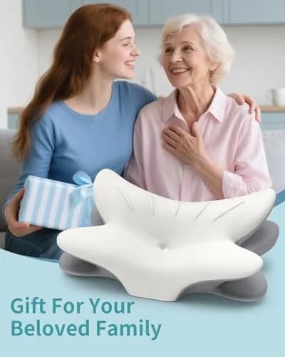 Tujami Cervical Neck Pillow for Pain Relief, Ergonomic Contour Memory Foam Bed Rest Pillow 26.4 x 17 inches | CertiPUR-US Certified thumbnail 7