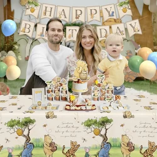 Heboland Vintage Winnie Bear Birthday Decorations Party Pack 149pcs | Classic Hundred Acre Wood Theme thumbnail 6