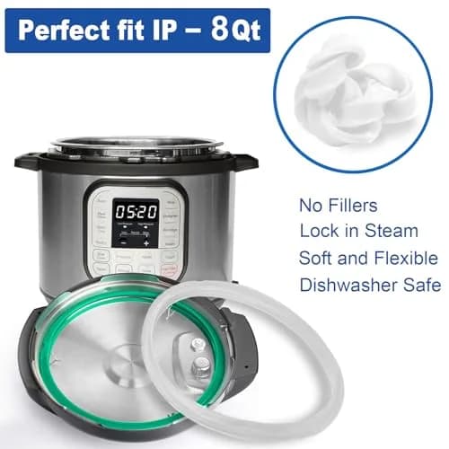 Fuator 8Qt Silicone Sealing Ring & Float Valve Caps Set | For Instant Pot Duo Series, 2-Pack thumbnail 6