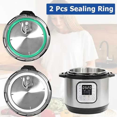 Fuator 8Qt Silicone Sealing Ring & Float Valve Caps Set | For Instant Pot Duo Series, 2-Pack thumbnail 8