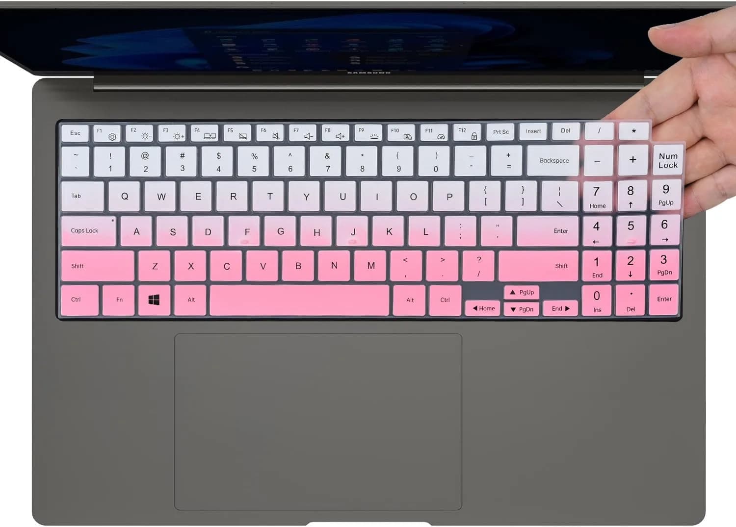 CaseBuy Ombre Pink Keyboard Cover Skin for Samsung Galaxy Book 5/4/3 15.6" 16" | US Keyboard Layout Protector