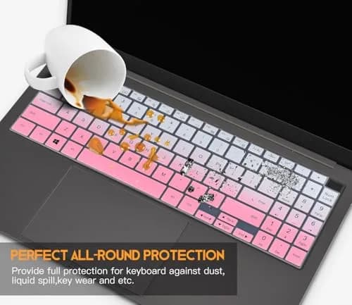 CaseBuy Ombre Pink Keyboard Cover Skin for Samsung Galaxy Book 5/4/3 15.6" 16" | US Keyboard Layout Protector thumbnail 6