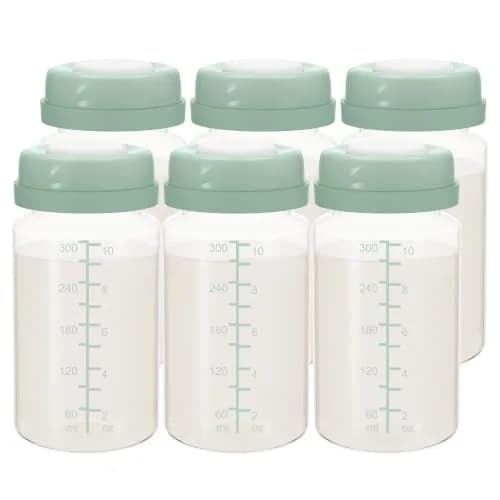 TOVVILD 10oz (295ml) Breastmilk Storage Bottles, 6-Pack | Compatible with Spectra & Momcozy Pumps thumbnail 1