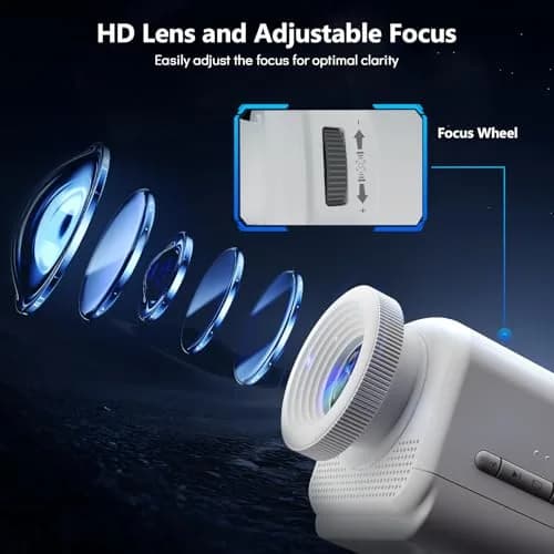 Rossetta 3D Projector with 60 Scenes, Galaxy Star Projector for Room Decor | 220° Focus & Bluetooth Speaker thumbnail 5