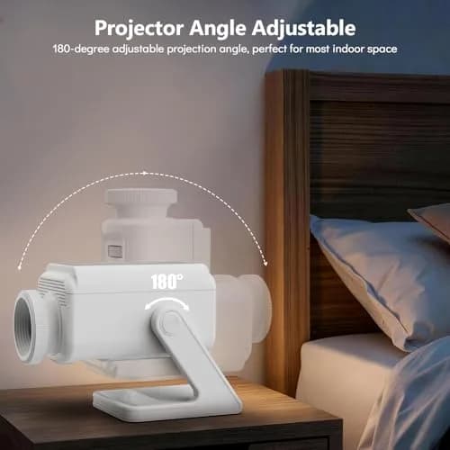 Rossetta 3D Projector with 60 Scenes, Galaxy Star Projector for Room Decor | 220° Focus & Bluetooth Speaker thumbnail 7