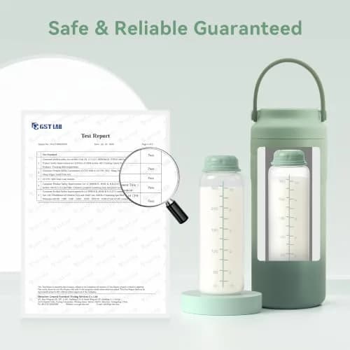 TOVVILD 11oz Breastmilk Storage Bottles (325ml) - 4 Pack | BPA-Free & Leakproof for Momcozy Coolers thumbnail 4