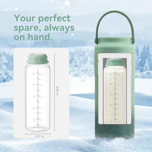 TOVVILD 11oz Breastmilk Storage Bottles (2-Pack, 330ml) | BPA-Free & Leakproof for On-the-Go Milk Storage thumbnail 2