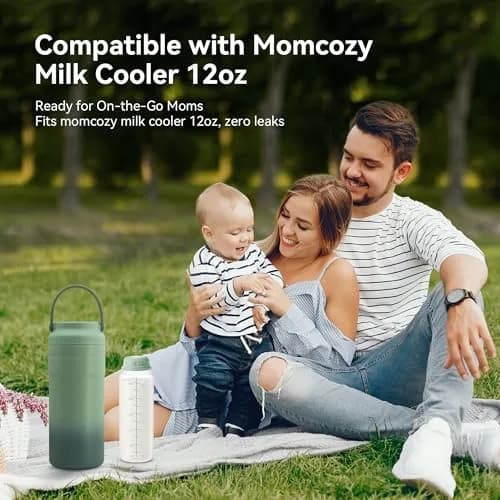 TOVVILD 11oz Breastmilk Storage Bottles (2-Pack, 330ml) | BPA-Free & Leakproof for On-the-Go Milk Storage thumbnail 3