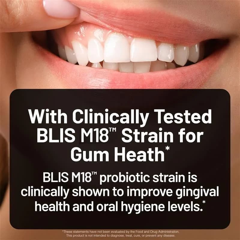NatureWise Oral Probiotics BLIS K12 & M18, 30 Mint Tablets | Fresh Breath & Dental Support thumbnail 6