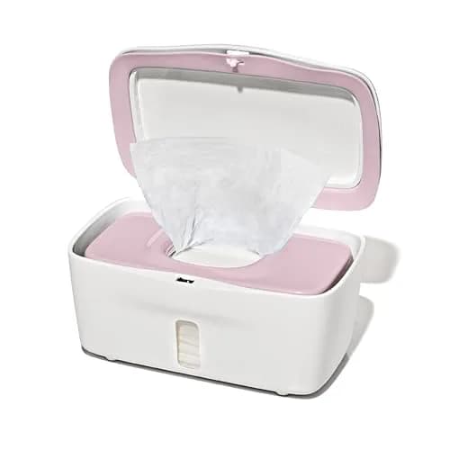 OXO Tot Perfect Pull Baby Wipes Dispenser, Blossom | Refillable Wipe Holder for Easy One-Hand Use thumbnail 1