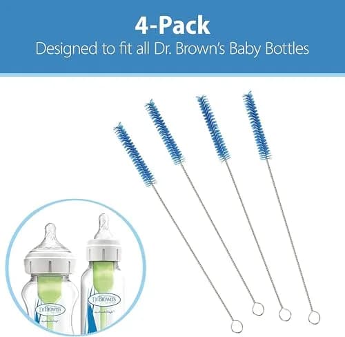 Dr. Brown's Silicone Cleaning Brush Set with Bottle, Spout & Straw | BPA-Free, Dishwasher Safe thumbnail 8