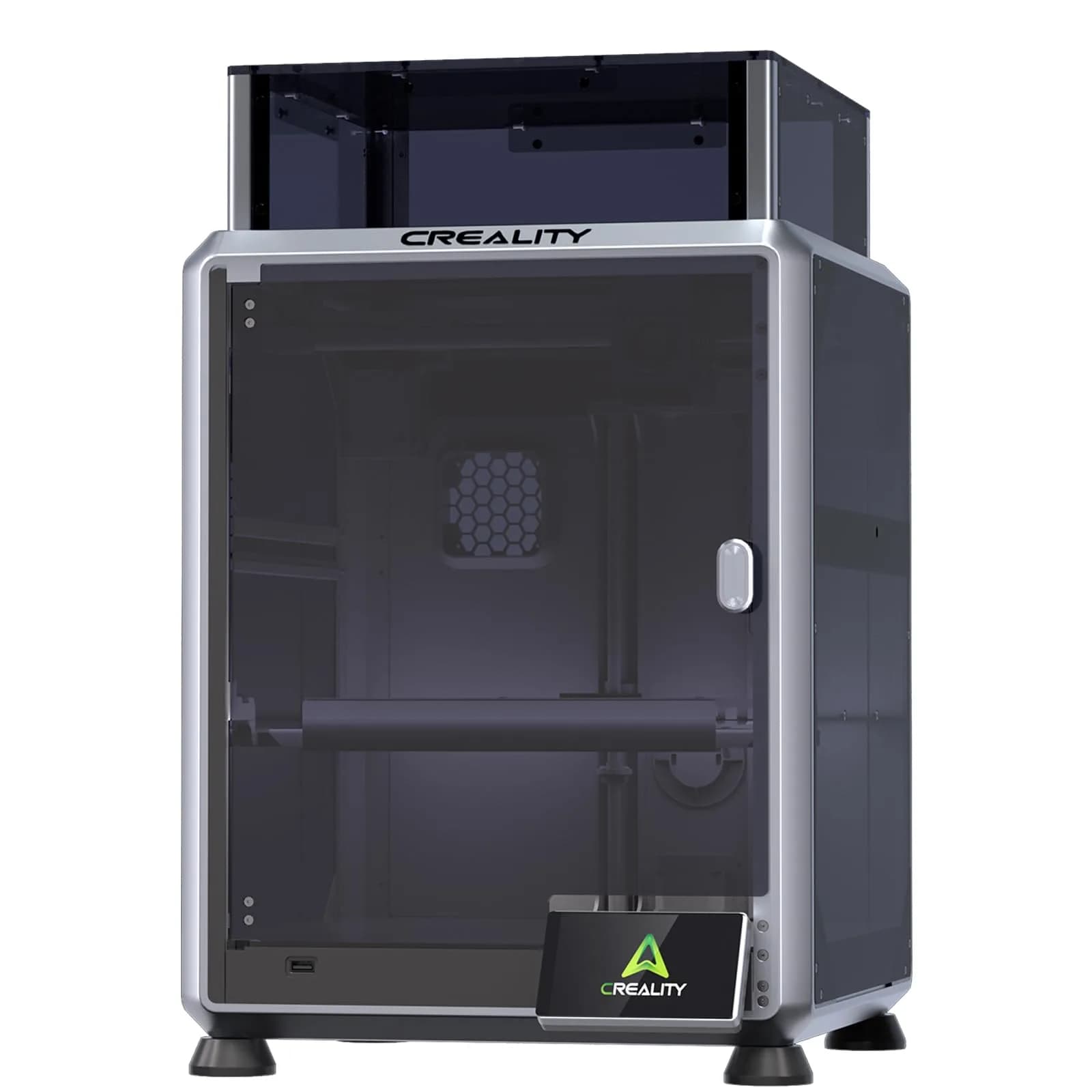 Skouphy Polycarbonate Enclosure for K1 SE /K2 SE | Dustproof, Noise-Reducing, Transparent 3D Printer Cover (35.56cm x 48.26cm x 8.89cm) — Black