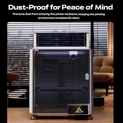 Skouphy Polycarbonate Enclosure for K1 SE /K2 SE | Dustproof, Noise-Reducing, Transparent 3D Printer Cover (35.56cm x 48.26cm x 8.89cm) thumbnail 5