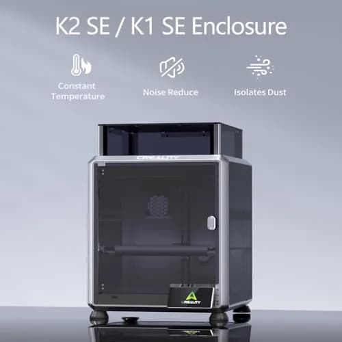 Skouphy Polycarbonate Enclosure for K1 SE /K2 SE | Dustproof, Noise-Reducing, Transparent 3D Printer Cover (35.56cm x 48.26cm x 8.89cm) thumbnail 2