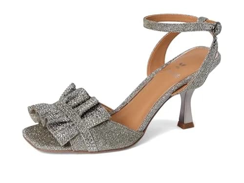 J.Reneé Almita Ankle Strap Sandals Pewter 9 Medium | Flare Heel & Square Toe Comfort thumbnail 7