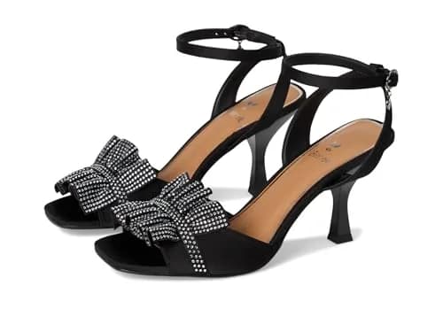 J.Reneé Almita Ankle Strap Sandals Black 12 Wide | Flare Heel & Square Toe (70-120c) thumbnail 1
