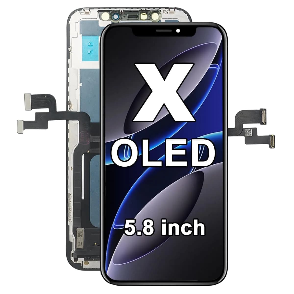 SIMDOG OLED Screen Replacement for iPhone X (5.8-inch) | Full HD Display with 3D Touch — for iphone X OLED-No Tool
