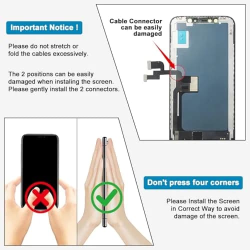 SIMDOG OLED Screen Replacement for iPhone X (5.8-inch) | Full HD Display with 3D Touch thumbnail 5