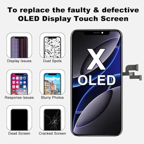 SIMDOG OLED Screen Replacement for iPhone X (5.8-inch) | Full HD Display with 3D Touch thumbnail 9