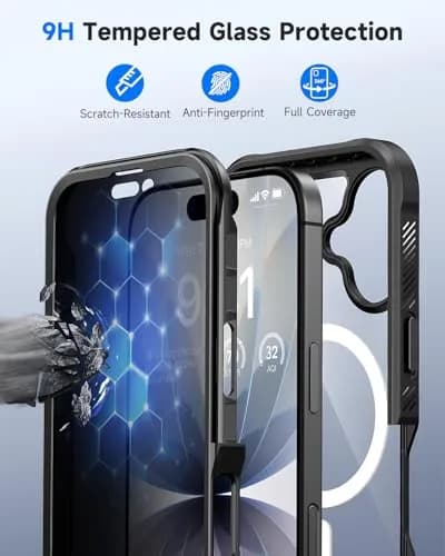 seacosmo Wireless Accessory for iPhone 17 6.3" with Privacy Screen Protector | Full Body Shockproof Case thumbnail 7