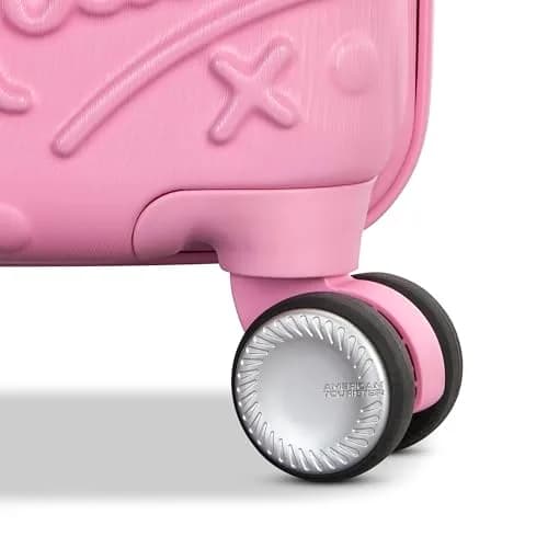 American Tourister Minnie Mouse Carry-On Luggage 21-Inch Pink | Disney Kids' Suitcase with Dual Spinner Wheels thumbnail 4