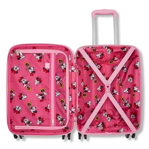 American Tourister Minnie Mouse Carry-On Luggage 21-Inch Pink | Disney Kids' Suitcase with Dual Spinner Wheels thumbnail 6