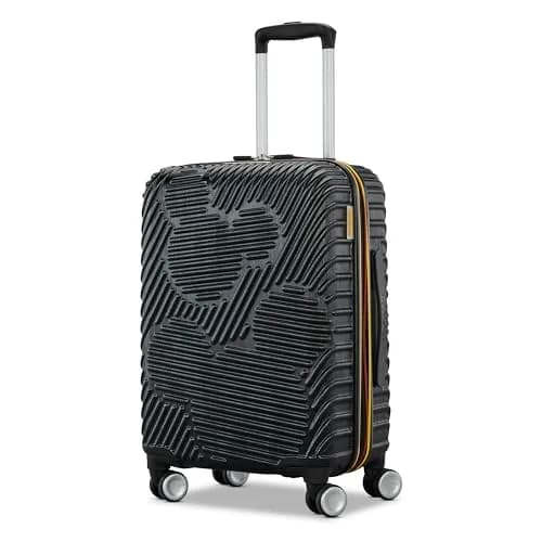 American Tourister Mickey Mouse Carry-On Luggage 21-Inch | Durable Hardshell with Adjustable Handle & 360 Spinner Wheels thumbnail 1