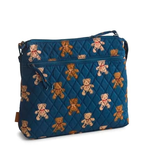 Vera Bradley Premium Cotton Original Zip Hipster Crossbody Bag, Bunch of Bears | Stylish, Lightweight & Durable thumbnail 2