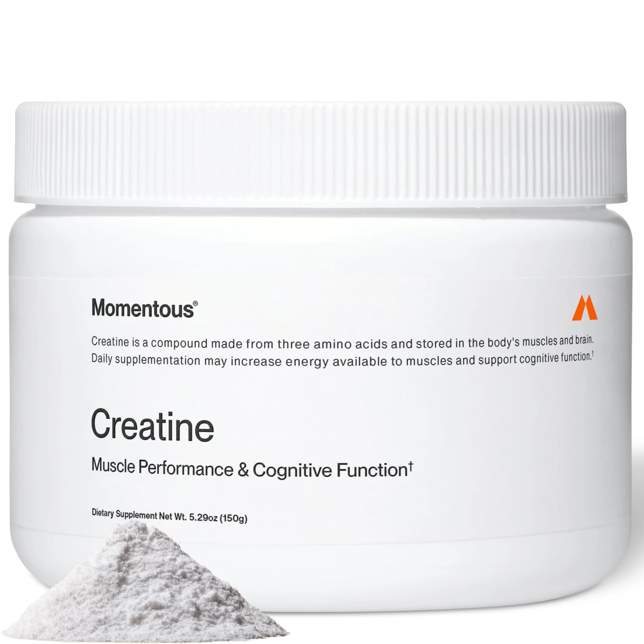 Momentous Creatine Monohydrate Powder Unflavored 150 g (5.29 oz) | NSF Certified for Sport - main product image