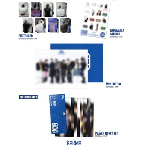 STRAY KIDS KARMA [CEREMONY Ver.] 4th Album 100 Pages | Pre-Order Gift & 3 Extra Photocards Set thumbnail 3