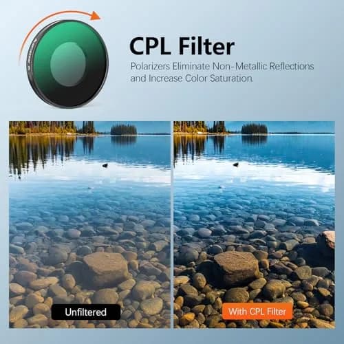 AMAZEAR ND & CPL Lens Filters Set for Insta360 Go Ultra | Optical Glass, Water-Resistant, Easy to Use thumbnail 2