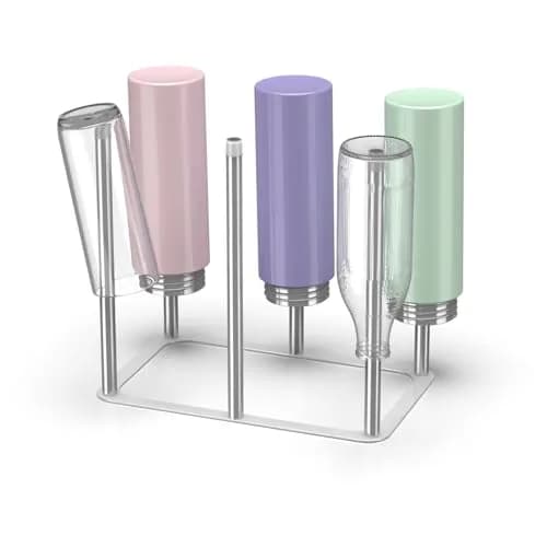 ZHMY Water Bottle Drying Rack, Stainless Steel, Space Saving Countertop Drying Rack for Bottles & Glassware thumbnail 1